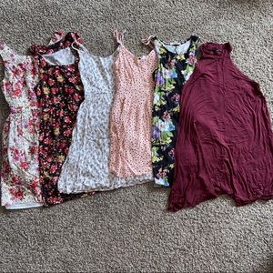 BIG LOT of dresses mini maxi rompers tops XS/S